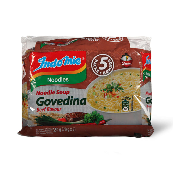 Noodles beef flavour 5kom (350g)